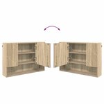 vidaXL Ensemble de mobilier de salle de bain 2 Pièces Chêne sonoma