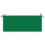 vidaXL Banc de jardin 2 places avec coussin 120 cm Bois d'eucalyptus