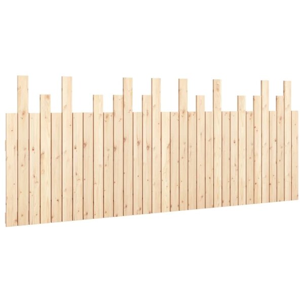 vidaXL Tête de lit murale 204x3x80 cm Bois massif de pin