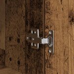 vidaXL Buffet haut 37 5x35x180 cm vieux bois bois d'ingénierie