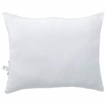 vidaXL Oreiller avec oreiller Blanc Coton et polyester