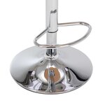 vidaXL Tabourets de bar lot de 2 crème bois courbé et similicuir