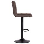 vidaXL Tabourets de bar lot de 2 taupe tissu