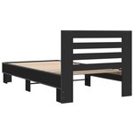 vidaXL Cadre de lit sans matelas noir 90x200 cm