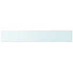 vidaXL Panneau pour étagère Verre transparent 100 x 15 cm