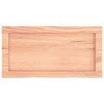 vidaXL Étagère murale marron clair bois chêne massif traité