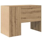 vidaXL Bureau chêne artisanal 102 x 50 x 75 cm Bois d'ingénierie