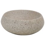 vidaXL Vasque à poser sable ovale 59x40x15 cm céramique