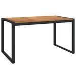 vidaXL Ensemble de salle à manger pour jardin 5 Pièces Gris et Bois