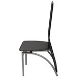 vidaXL Chaises à manger lot de 6 noir similicuir