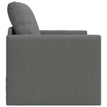 vidaXL Canapé-Lit Gris foncé 74 x 77 x 81 cm Velours