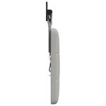 vidaXL Tête de lit suspendue Gris nuage Tissu