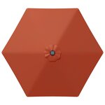 vidaXL Parasol de jardin avec lumières LED et base 270 x 270 cm