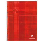 Cahier reliure intégrale 24x32 100p Q.5x5 coloris aléatoires CLAIREFONTAINE