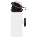 vidaXL Socle de parasol Blanc 40x40x32 cm Fonte