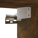 vidaXL Armoire TV suspendue Chêne fumé 60x30x30 cm Bois d'ingénierie