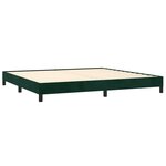 vidaXL Cadre de lit sans matelas vert foncé 200x200 cm velours