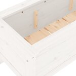 vidaXL Lit surélevé de jardin blanc 199 5x40x39 cm bois de pin massif