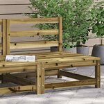 vidaXL Canapé de jardin sans accoudoirs 70x70x67 cm bois pin imprégné