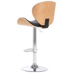 vidaXL Tabouret de bar Noir Similicuir