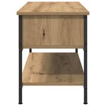vidaXL Meuble TV chêne artisanal 100 x 35 x 45 cm Bois d'ingénierie
