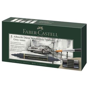 Marqueur aquarelle albrecht dürer  tons gris faber-castell