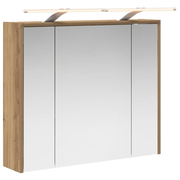 vidaXL Armoire Miroir de Salle de Bain Chêne artisan