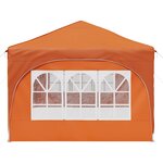 vidaXL Tente de fête pop-up 575 x 288 x 245 cm Orange Tissu Oxford