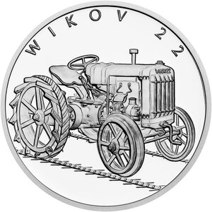 Pièce de monnaie en Argent 1 Dollar g 31.1 (1 oz) Millésime 2025 On Wheels TRACTOR WIKOV