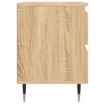 vidaXL Tables de chevet 2 Pièces chêne sonoma 40x35x50 cm bois ingénierie