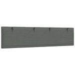 vidaXL Coussin de tête de lit Hanko gris foncé 200 cm tissu