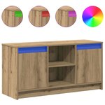 vidaXL Meuble TV Marron 100 x 34 x 50 cm Bois d'ingénierie