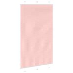 vidaXL Store plissé rose 120x200 cm largeur du tissu 119 4cm polyester