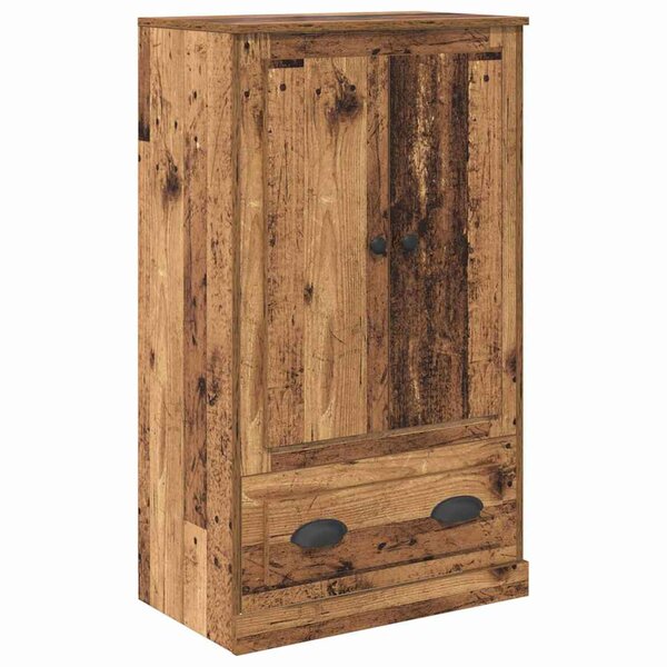 vidaXL Haut Armoire Bois Ancien 60 x 35 5 x 103 5 cm Bois d'ingénierie