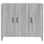 vidaXL Buffet sonoma gris 90x34x80 cm bois d'ingénierie