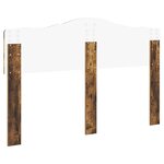 vidaXL Tête de lit Chêne fumé 140 cm Bois d'ingénierie