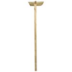 vidaXL Clôture à treillis de jardin avec pergola 300x50x200 cm Pin