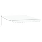 Auvent Rétractable Manuel VidaXL Blanc 350x250 cm