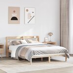 vidaXL Cadre de lit sans matelas 160x200 cm bois massif de pin