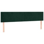 vidaXL Sommier à lattes de lit et matelas Vert foncé 180x200cm Velours