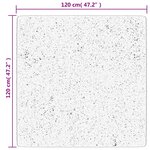 vidaXL Tapis HUARTE à poils courts doux et lavable gris 120x120 cm