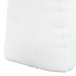 vidaXL Coussin de Dos Blanc 60 x 24 x 50 cm tissu