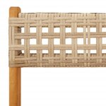vidaXL Ensemble de bistro 3 Pièces beige résine tressée et bois massif