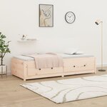 vidaXL Lit de jour 80x200 cm Bois de pin massif