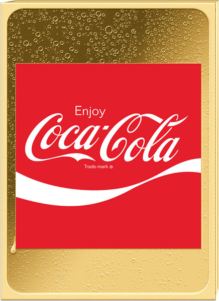 Monnaie ARDEN SQUARE COCA COLA Through the Decades 1/500 Oz Or 3000 Francs Chad