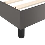 vidaXL Cadre de lit sans matelas gris 80x200 cm similicuir