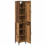 vidaXL Haut Armoire Bois Ancien 34 5 x 34 x 180 cm Bois d'ingénierie