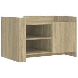 vidaXL Table basse chêne sonoma 80x50x50 cm bois d'ingénierie