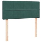 vidaXL Sommier à lattes de lit avec matelas vert foncé 120x190 cm