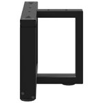 vidaXL Pieds de table basse en T  2 pièces  noir  50 x 25 x (30-31) cm  acier